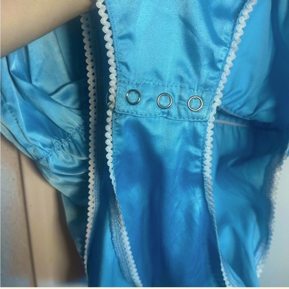 Fashion Brand Company Silk/Satin Teddy with Lace Trim - Picture 3 of 3